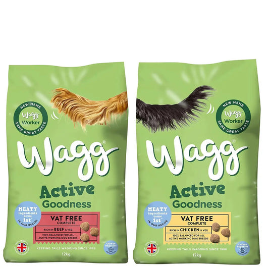 Wagg Active Goodness Dry Dog Food - All Flavours